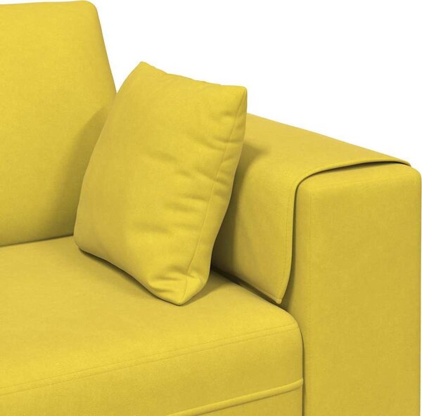 VidaXL Pohovka 250 x 77 x 76 cm samet [3335159] Barva: Černá