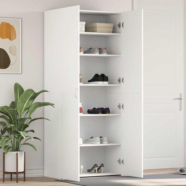 VidaXL Skříň na obuv 80 x 35.5 x 180 cm Kompozitní dřevo [3333845] Barva: Staré dřevo