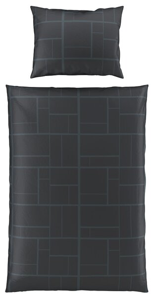 POVLEČENÍ, satén, antracitová, 140/200 cm Dieter Knoll - Povlečení