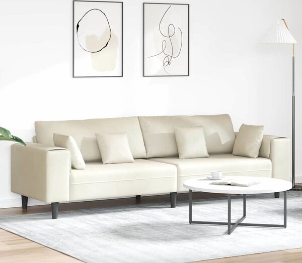 VidaXL Pohovka 250 x 77 x 76 cm samet [3335159] Barva: Černá