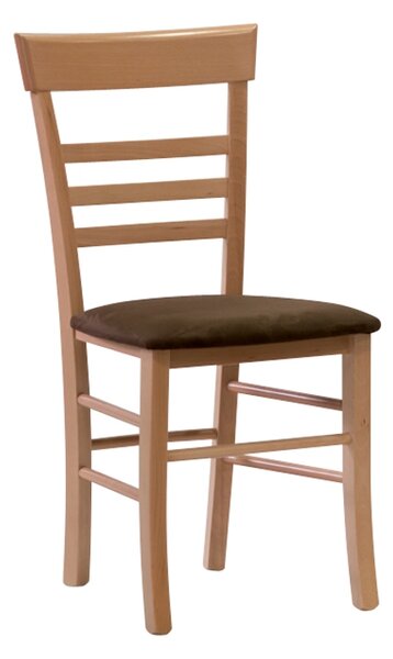STIMA Jídelní židle SIENA s čalouněným sedákem - výběr z odstínů Buk lux 10 terracotta