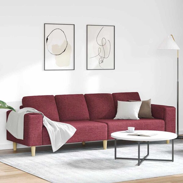 VidaXL Pohovka do obývacího pokoje 250 x 77 x 76 cm Polyester [3335089] Barva: Tmavě zelená