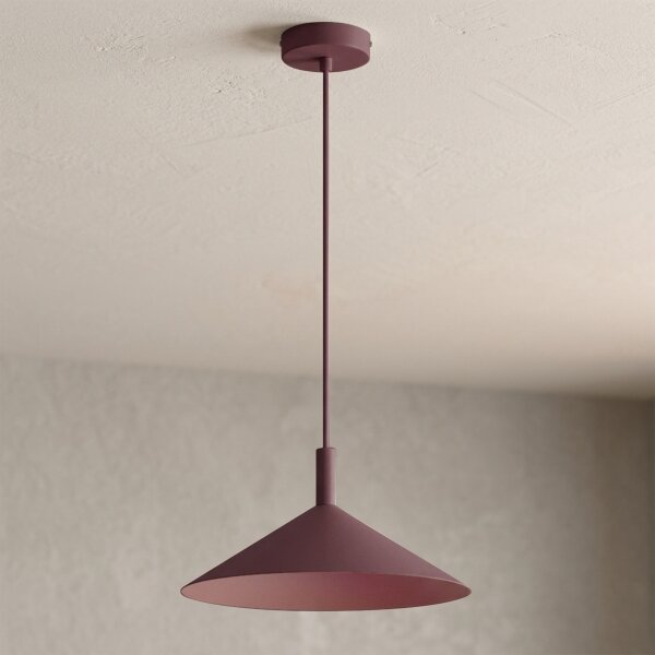 Lustr na lanku ANEGA 1xGX53/15W/230V pr. 30 cm burgundy
