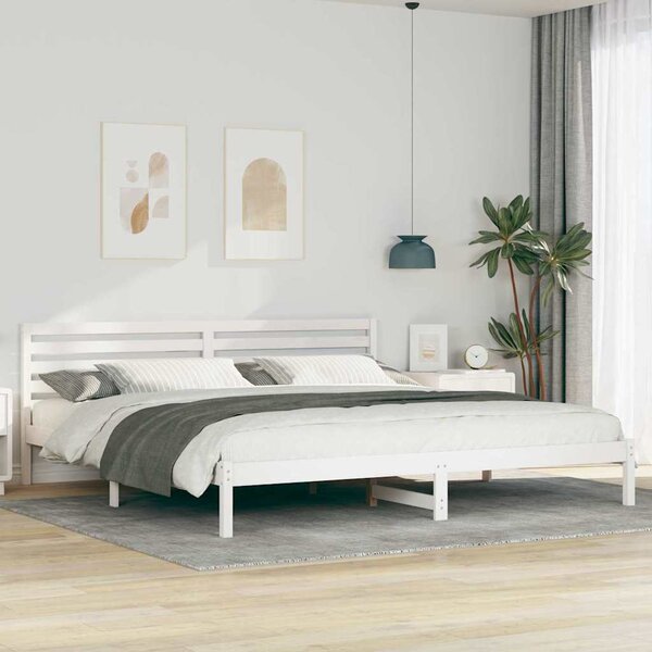 VidaXL Rám postele s čelo 200 x 220 cm Masivní borové dřevo [872343] Barva: Přírodní