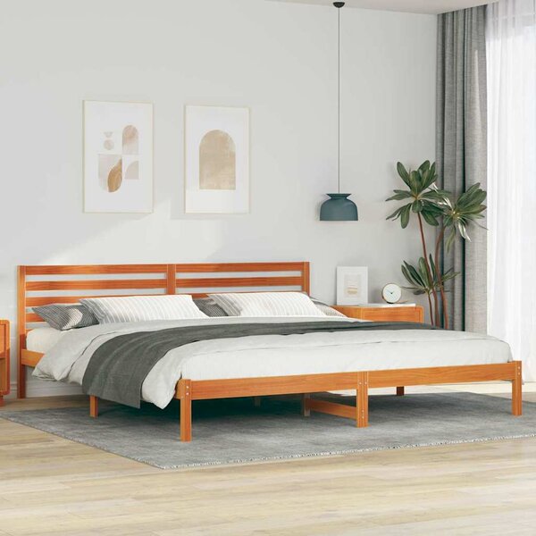 VidaXL Rám postele s čelo 200 x 220 cm Masivní borové dřevo [872343] Barva: Přírodní