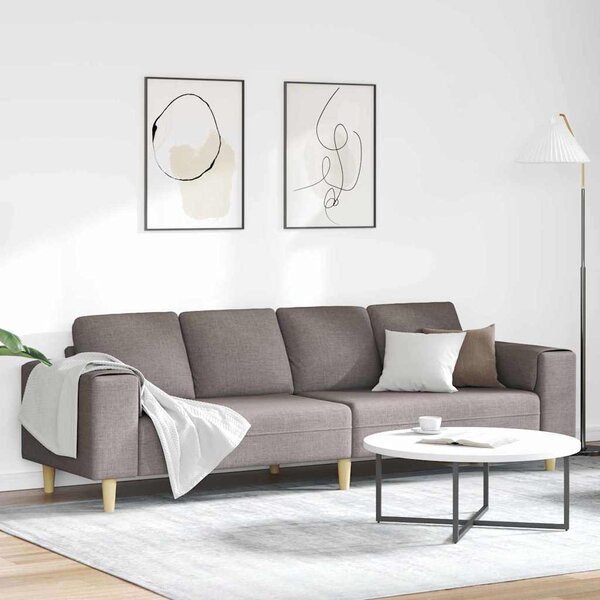 VidaXL Pohovka do obývacího pokoje 250 x 77 x 76 cm Polyester [3335089] Barva: Tmavě zelená