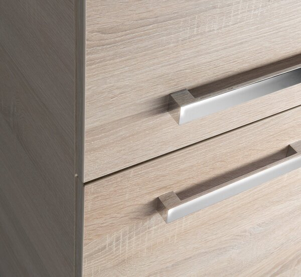 Aqualine Aqualine, VEGA Skříňka vysoká s košem 40x150x31cm, dub platin, VG960