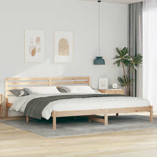 VidaXL Rám postele s čelo 200 x 220 cm Masivní borové dřevo [872343] Barva: Přírodní