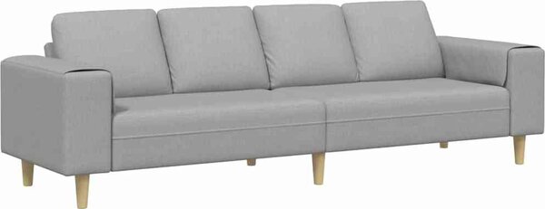 VidaXL Pohovka do obývacího pokoje 250 x 77 x 76 cm Polyester [3335089] Barva: Tmavě zelená