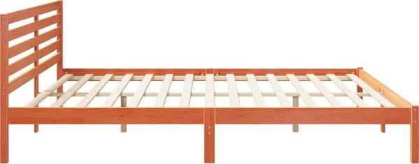 VidaXL Rám postele s čelo 200 x 220 cm Masivní borové dřevo [872343] Barva: Přírodní