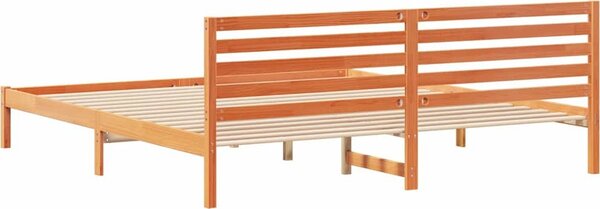 VidaXL Rám postele s čelo 200 x 220 cm Masivní borové dřevo [872343] Barva: Přírodní