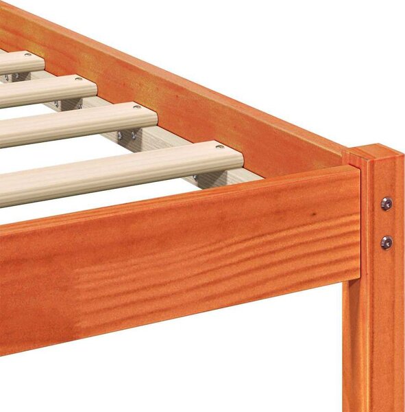 VidaXL Rám postele s čelo 200 x 220 cm Masivní borové dřevo [872343] Barva: Přírodní