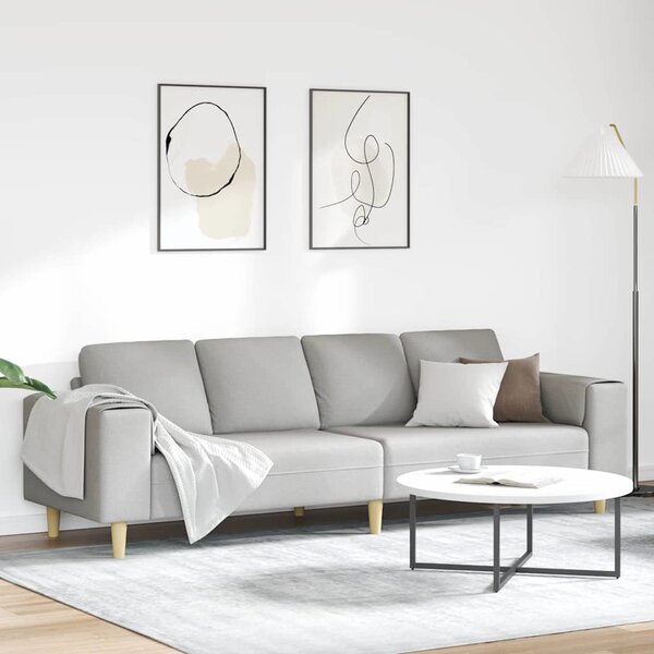 VidaXL Pohovka do obývacího pokoje 250 x 77 x 76 cm Polyester [3335089] Barva: Tmavě zelená