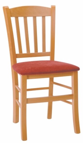STIMA Jídelní židle VENETA s čalouněným sedákem - výběr z odstínů Buk lux 10 terracotta