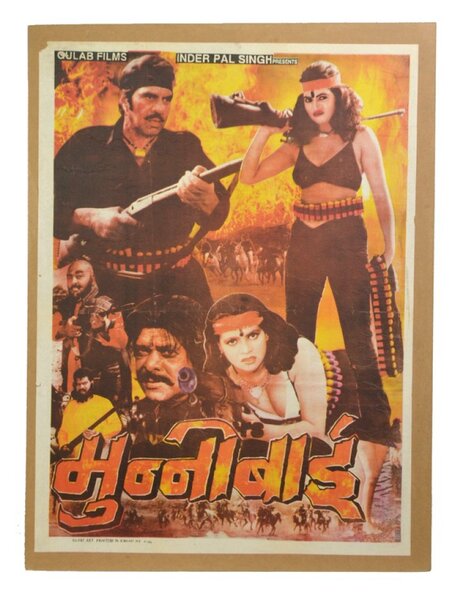 Antik filmový plakát Bollywood, cca 100x75cm (4S)