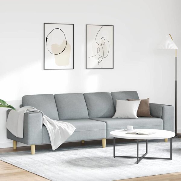 VidaXL Pohovka do obývacího pokoje 250 x 77 x 76 cm Polyester [3335089] Barva: Tmavě zelená