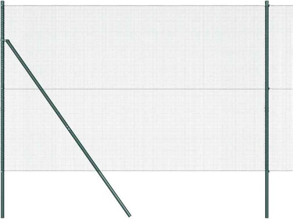 VidaXL Zemní upevnění svařované drátěné ploty 10 x 1,6 m [3351706] Barva: Zelená
