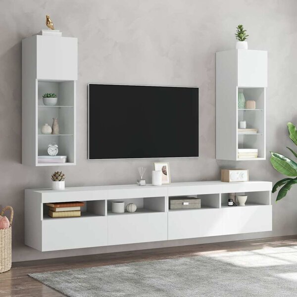 VidaXL TV skříňky s LED osvětlením 2 ks 30,5 x 30 x 90 cm [837008] Barva: dub sonoma