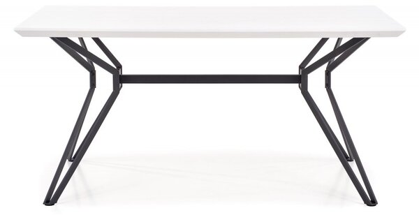 Halmar Jídelní stůl PASCAL 160x90 bílý/černý