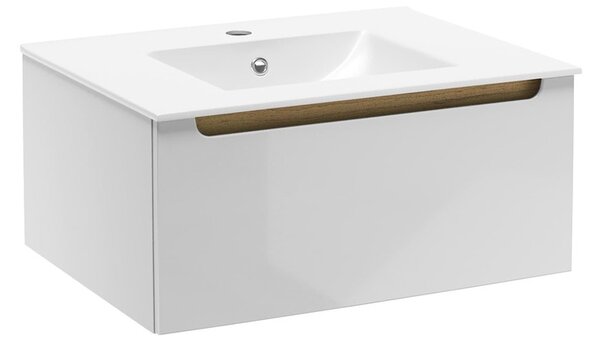 Koupelnová skříňka s umyvadlem Naturel Stilla 60x30x45 cm bílá STILLAD06007U1