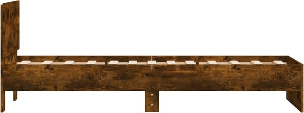 VidaXL Rám postele s čelem 90 x 190 cm Kompozitní dřevo [838656] Barva: Černý dub