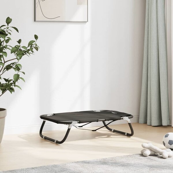 VidaXL Psí postel 70 x 46 x 18 cm Ocel [172603] Barva: Černá