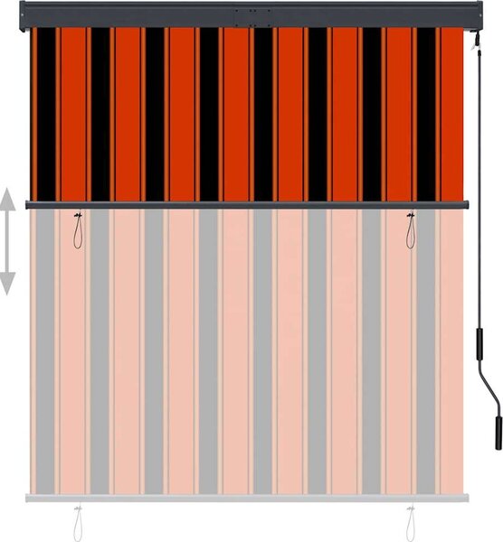 VidaXL Roleta 140 x 250 cm Textil a hliník [145971] Barva: antracitová
