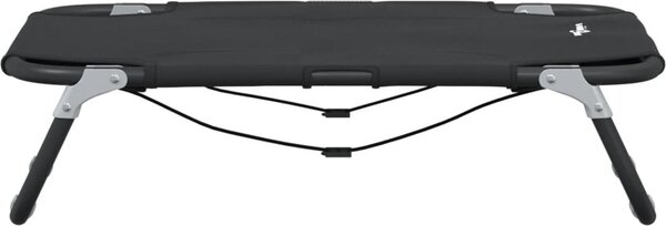 VidaXL Psí postel 70 x 46 x 18 cm Ocel [172603] Barva: Černá