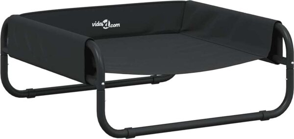 VidaXL Psí postel 57 x 57 x 24 cm Ocel [172600] Barva: Černá