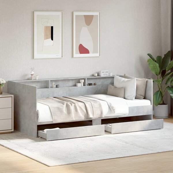 VidaXL Válenda se zásuvkami bez matrace 90 x 200 cm [3280847] Barva: dub artisan