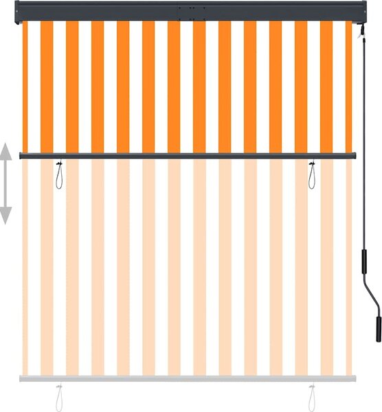 VidaXL Roleta 140 x 250 cm Textil a hliník [145971] Barva: antracitová
