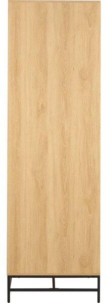 Šatní skříň v dekoru dubu v přírodní barvě 99x200x60 cm Albany – Actona