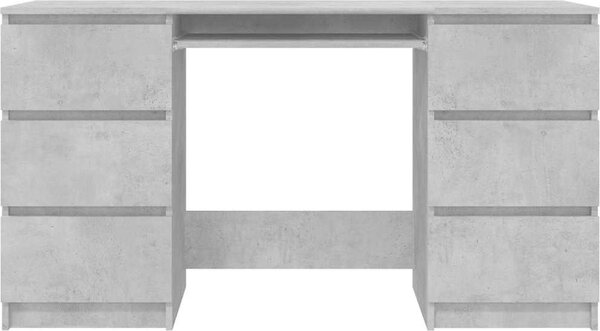 VidaXL Psací stůl 140 x 50 x 77 cm kompozitní dřevo [800816] Barva: Betonová šedá