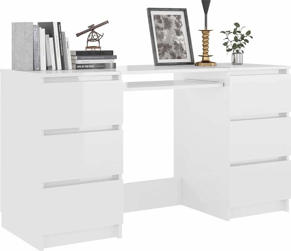 VidaXL Psací stůl 140 x 50 x 77 cm kompozitní dřevo [800816] Barva: Betonová šedá