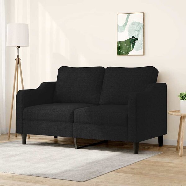 VidaXL 2místná pohovka 120 cm textil [359359] Barva: Černá