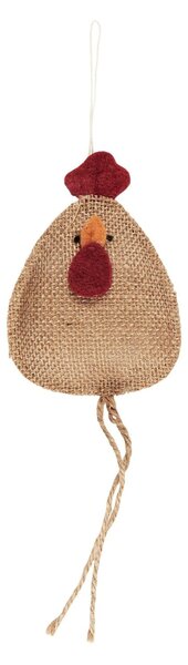 Závěsná velikonoční dekorace Hen long Legs Krémová