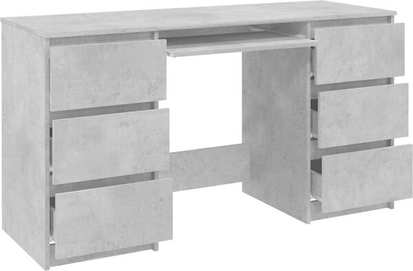 VidaXL Psací stůl 140 x 50 x 77 cm kompozitní dřevo [800816] Barva: Betonová šedá
