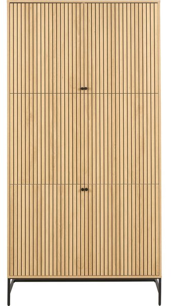 Šatní skříň v dekoru dubu v přírodní barvě 99x200x60 cm Albany – Actona