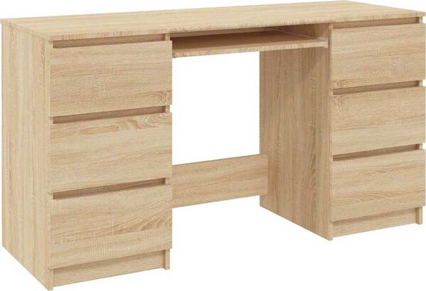 VidaXL Psací stůl 140 x 50 x 77 cm kompozitní dřevo [800816] Barva: Betonová šedá