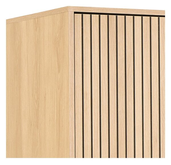 Šatní skříň v dekoru dubu v přírodní barvě 99x200x60 cm Albany – Actona