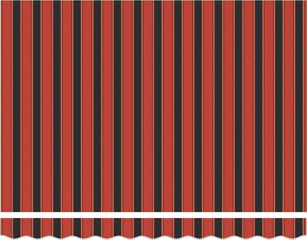 VidaXL Kazetová markýza s ručním ovládáním 400 x 300 cm [3052671] Barva: oranžová a hnědá (antracitový rám)