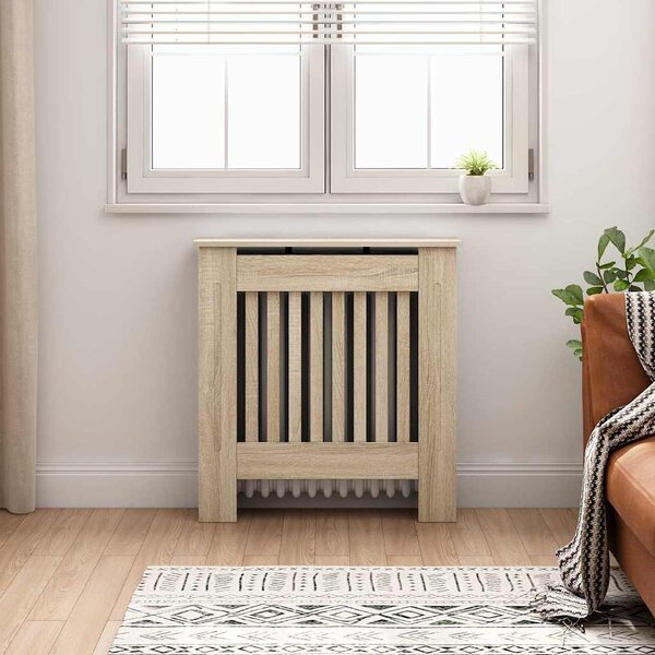 VidaXL Kryt radiátoru 78 x 19 x 81,5 cm Kompozitní dřevo [325562] Barva: Bílá