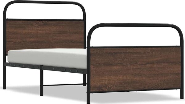 VidaXL Rám postele bez matrace 90x200 cm kompozitní dřevo [4100269] Barva: kouřový dub