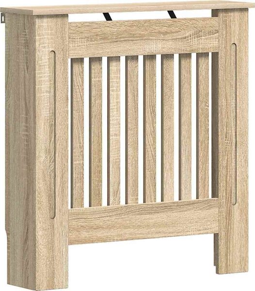 VidaXL Kryt radiátoru 78 x 19 x 81,5 cm Kompozitní dřevo [325562] Barva: Bílá