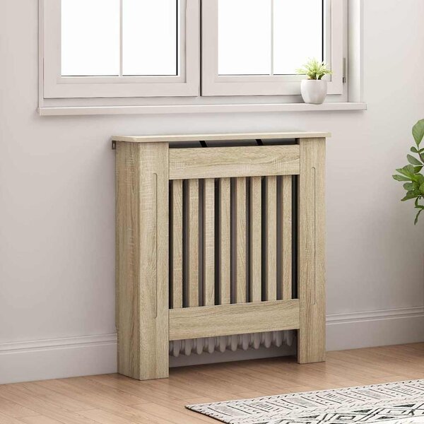 VidaXL Kryt radiátoru 78 x 19 x 81,5 cm Kompozitní dřevo [325562] Barva: Bílá
