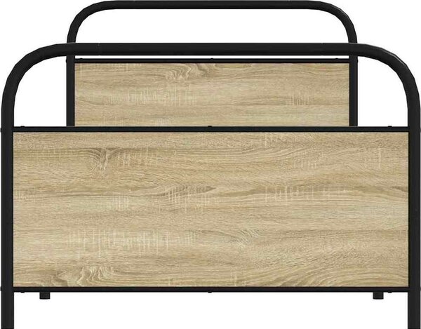 VidaXL Rám postele bez matrace 90x200 cm kompozitní dřevo [4100269] Barva: kouřový dub