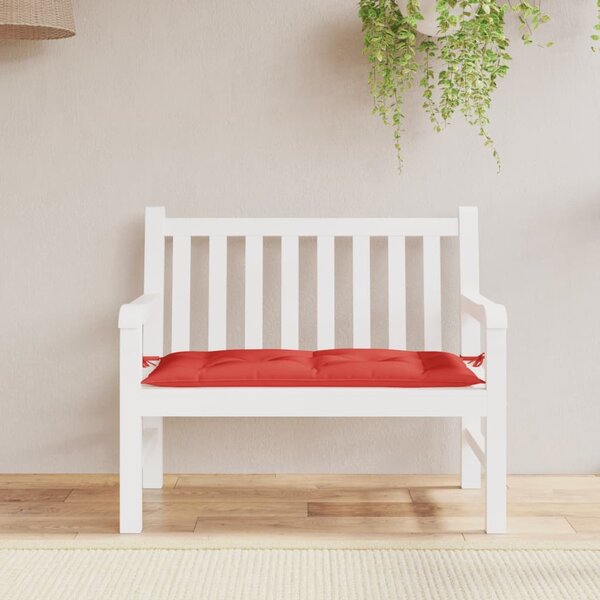 VidaXL Poduška na zahradní lavici 100x50x7 cm látka oxford [361570] Barva: Červená
