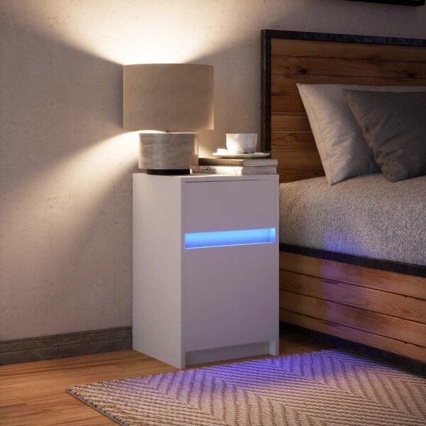 VidaXL LED noční skříňka 38 x 34 x 61 cm Kompozitní dřevo [852000] Barva: dub sonoma