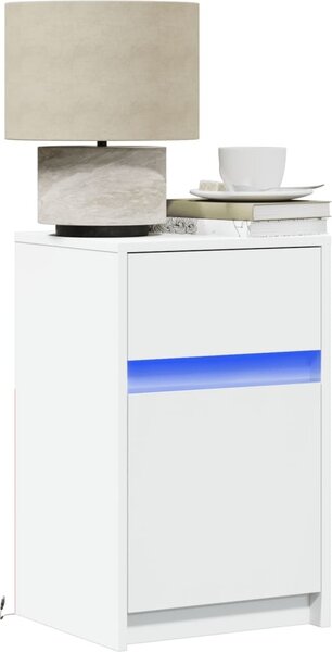 VidaXL LED noční skříňka 38 x 34 x 61 cm Kompozitní dřevo [852000] Barva: dub sonoma