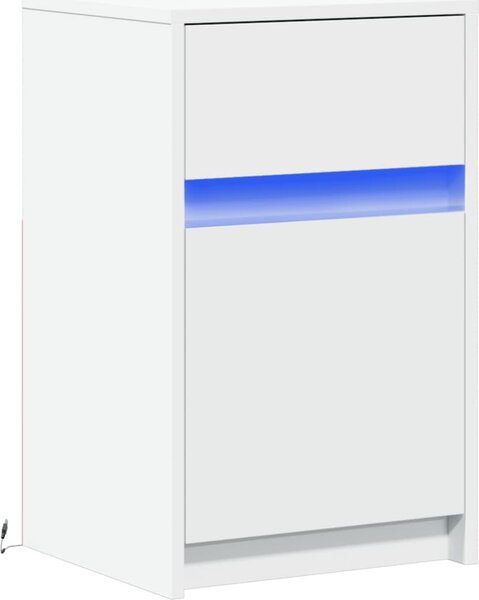 VidaXL LED noční skříňka 38 x 34 x 61 cm Kompozitní dřevo [852000] Barva: dub sonoma